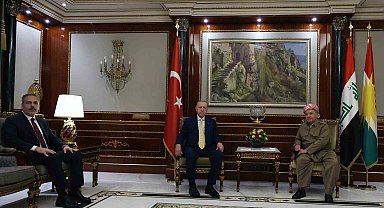 Cumhurbaşkanı Erdoğan, Mesut Barzani'yi kabul etti