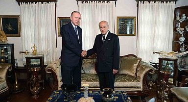 Cumhurbaşkanı Erdoğan, MHP Lideri Bahçeli'yi ziyaret etti