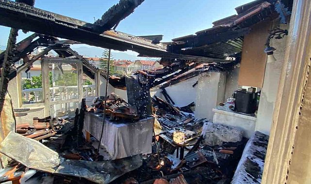 Dalyan'da otel yangını