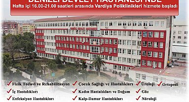 Denizli Devlet Hastanesinde vardiya poliklinikleri tekrar hizmete başladı