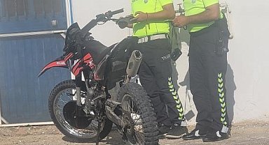 Devrilen motosikletin sürücüsü yaralandı