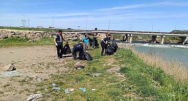 Dicle Nehri çevresi atıklardan temizlendi