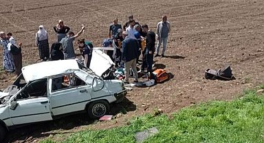 Diyarbakır'da 9 kişinin bindiği otomobil takla attı: 6'sı çocuk, 9 yaralı