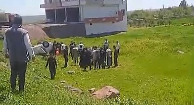 Diyarbakır'da iki otomobil çarpıştı: 6 yaralı