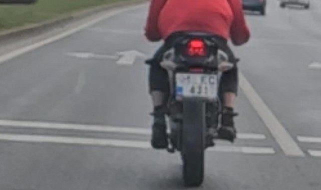 Dur ihtarına uymayan motosiklet sürücüsüne 48 bin lira ceza