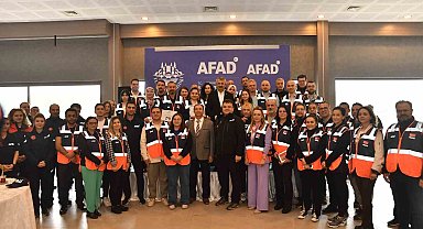 Edirne'de AFAD gönüllüleri sertifikalarını aldı