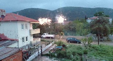 Elektrik tellerinin teması sonrası patlama yaşandı