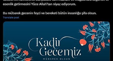 Emine Erdoğan'dan Kadir Gecesi mesajı