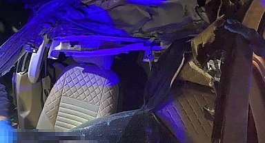 Erzin'de trafik kazasında otomobil sürücüsü öldü