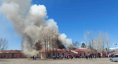 Erzurum Şeker Fabrikası'nda yangın