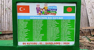 Esenlerli minikler harçlıklarıyla su kuyusu açtırdı