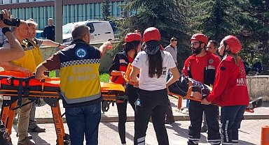 ESOGÜ Hastanesi'nde yangın tatbikatı yapıldı