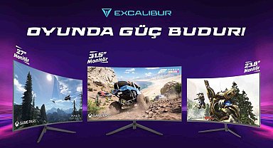 Eşsiz ekran deneyimi sunan Excalibur monitörler ile profesyoneller ve oyun tutkunlari fark oluşturuyor