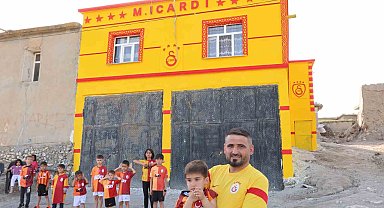 Evini sarı-kırmızıya boyatıp Icardi yazan Diyarbakırlı taraftar İHA'ya konuştu