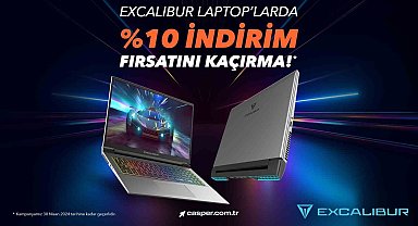 Excalıbur gaming laptoplarda Nisan ayına özel indirim fırsatı