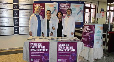 GAÜN Hastanesi'nde kanser farkındalığı etkinliği düzenlendi