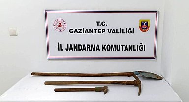 Gaziantep'te kaçak kazı operasyonu: 3 gözaltı
