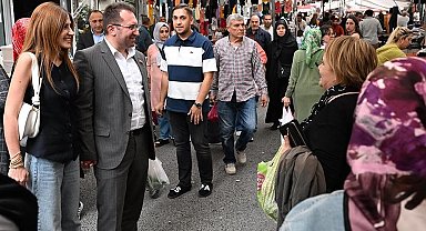 Gaziosmanpaşa Belediye Başkanı Bahçetepe'den pazar yeri ziyareti