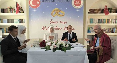 Gediz Müftülüğünde 2019 yılından bu yana 54 nikah kıyıldı