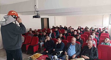 Gediz'de orman yangını gönüllülük eğitimi
