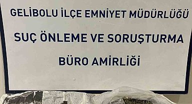 Gelibolu'da bir evde 186 gram uyuşturucu madde ele geçirildi