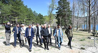 Gölcük Tabiat Parkı'nda düzenleme çalışması