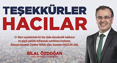 Hacılar'da Bilal Özdoğan kazandı