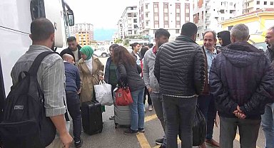 Hatay otogarında bayram yoğunluğu