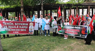 Hekimlerden Filistin için 'Sessiz yürüyüş'