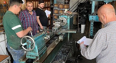Hisarcık Çırak öğrenci çalıştıran iş yerleri denetlendi