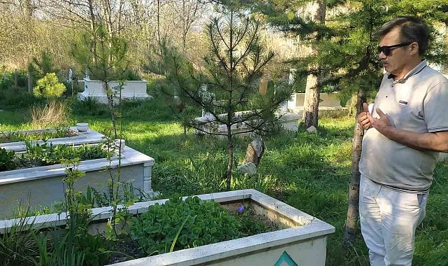 Hisarcık'ta mezarlık ziyareti