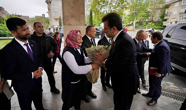 İBB Başkanı Ekrem İmamoğlu'ndan Eyüpsultan Belediyesi'ne ziyaret