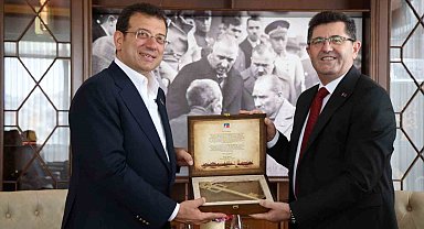 İBB Başkanı İmamoğlu'dan Çekmeköy Belediye Başkanı Çerkez'e tebrik ziyareti