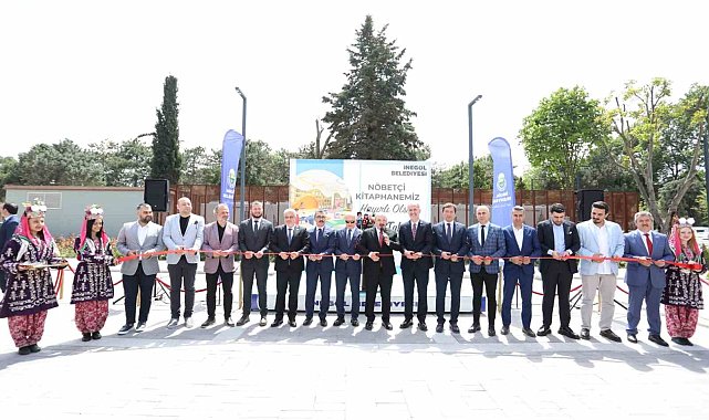 İnegöl'ün yeni 'Nöbetçi Kütüphanesi' törenle hizmete girdi