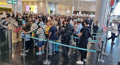 İstanbul Havalimanı'nda bayram tatili yoğunluğu