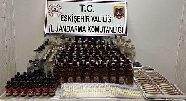 Jandarma ekiplerinden kaçak alkol operasyonu