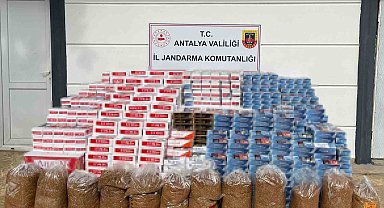 Jandarmadan kaçak sigara ve tütün operasyonu
