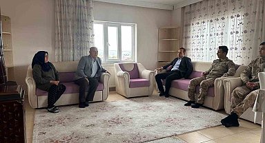 Jandarmadan şehit yakınları ve gazilere bayram ziyareti