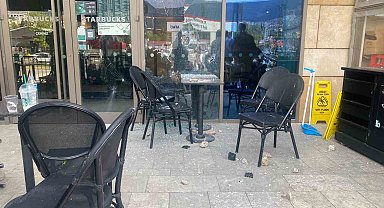 Kahramanmaraş'ta Starbucks'a taşlı silahlı saldırı: 1 yaralı