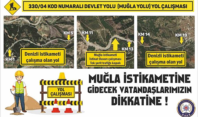 Kale - Muğla karayolunda yol yapım çalışmalarına başlandı