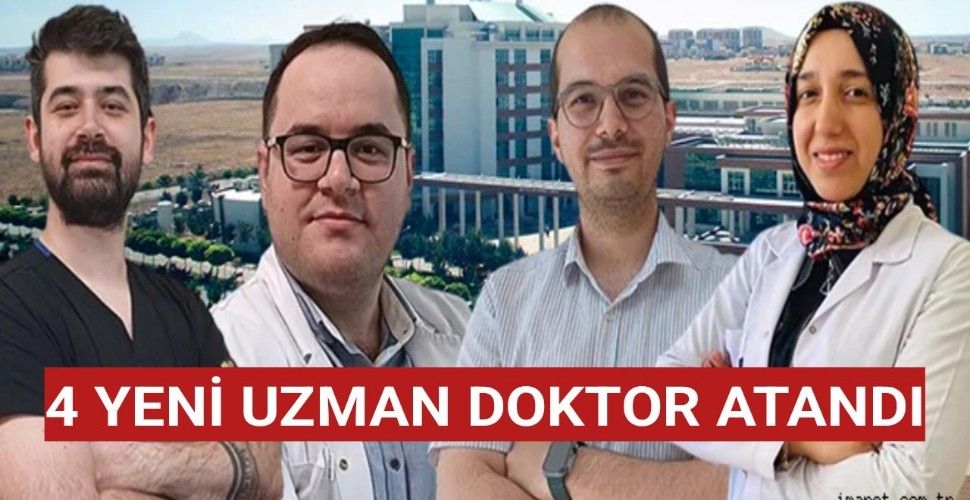 Karaman Araştırma Hastanesine 4 Yeni Uzman Doktor Atandı