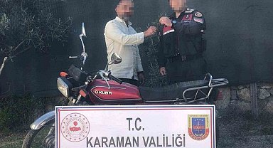 Karaman'da 10 yıldır aranan motosiklet denetimde bulundu
