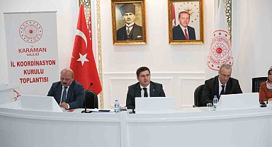 Karaman'da İl Koordinasyon Kurulu Toplantısı yapıldı