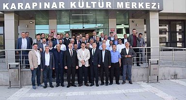 Karapınar'da mahalle muhtarları ile istişare toplantısı