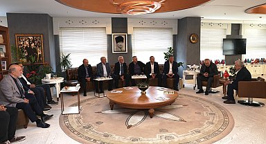 Kardeş kent Ardino'dan Başkan Özdemir'e 'Hayırlı olsun' ziyareti