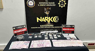Kastamonu'da uyuşturucu ile yakalanan 3 şahıs gözaltına alındı