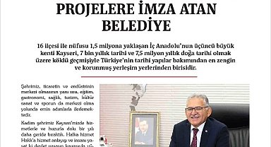 Kayseri Büyükşehir, TBB Dergisi'nde