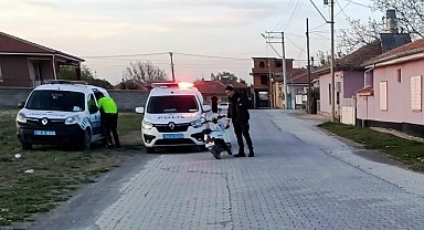 Kediye çarpmamak isterken elektrikli bisikletten düşerek yaralandı