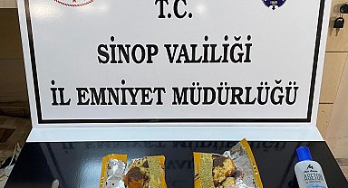 Kek paketi içinde uyuşturucu ele geçirildi