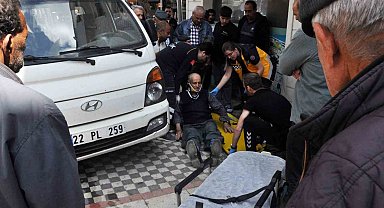 Keşan'da kamyonetin çarptığı yaya yaralandı